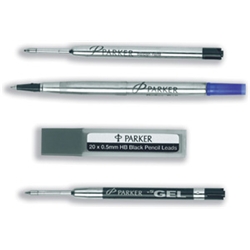 Parker Ball Pen Refills Medium Blue [Pack 12]